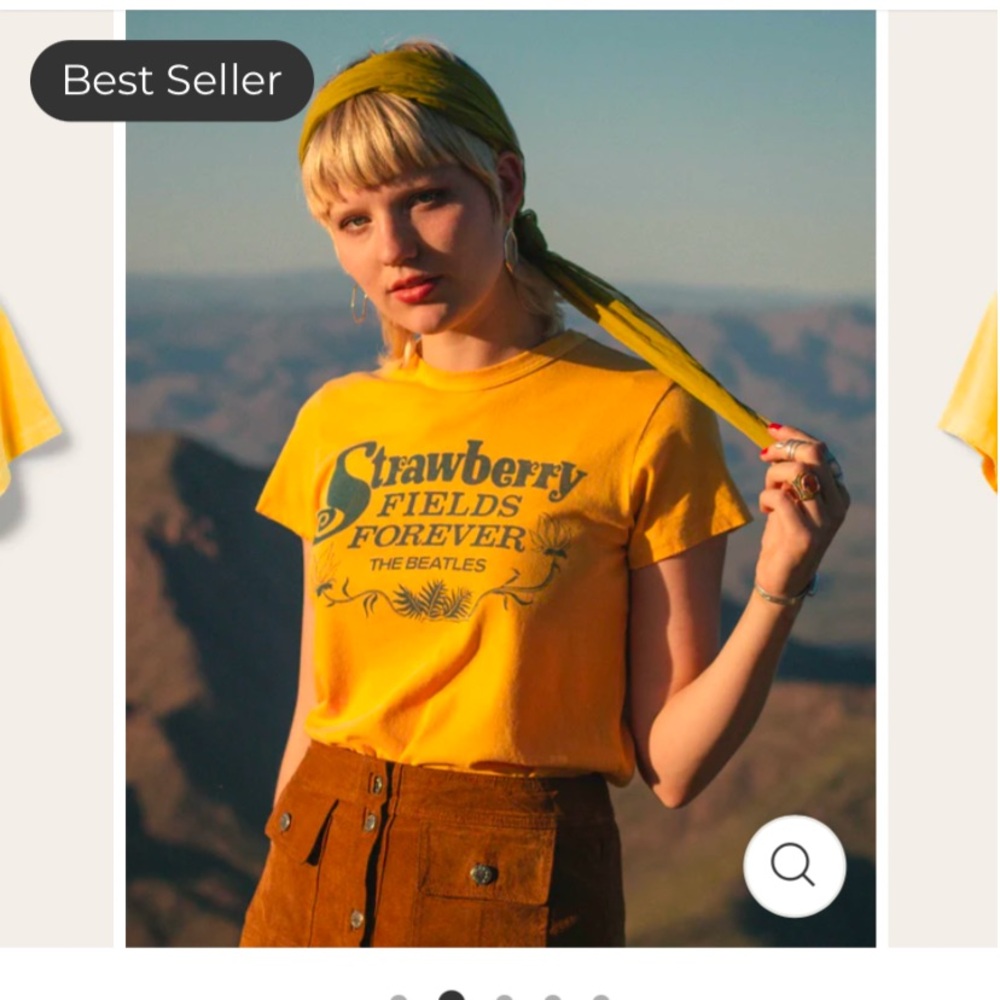 Junk Food Clothing Vibrant Yellow Tee